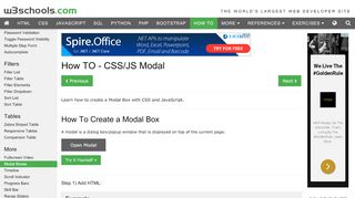 
                            2. How To Make a Modal Box With CSS and JavaScript