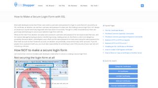 
                            1. How to Make a Secure Login Form with SSL - SSL Shopper