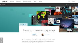 
                            6. How to make a story map - Esri