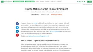 
                            8. How to Make a Target REDcard Payment | GOBankingRates