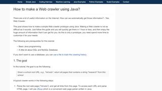 
                            6. How to make a Web crawler using Java? - ProgramCreek