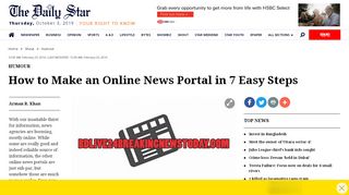 
                            6. How to Make an Online News Portal in 7 Easy Steps | The Daily Star