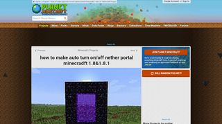 
                            7. how to make auto turn on/off nether portal minecradft 1.8&1.8.1 ...