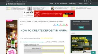 
                            3. HOW TO MAKE FLORAL INVESTMENT DEPOSIT IN NAIRA ...