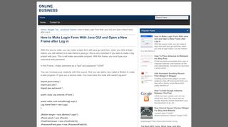 
                            4. How to Make Login Form With Java GUI and Open a New Frame ...