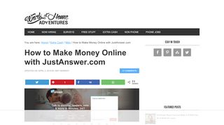 
                            4. How to Make Money Online with JustAnswer.com