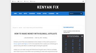 
                            5. How to Make Money with Kilimall Affiliate - Kenyan Fix