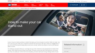 
                            6. How to make your car stand out - Kotak Bank