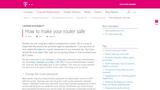 
                            4. How to make your router safe | Deutsche Telekom