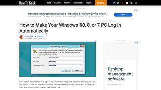 
                            10. How to Make Your Windows 10, 8, or 7 PC Log In Automatically