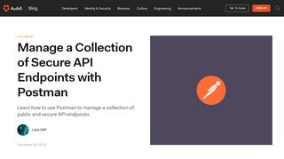 
                            3. How to Manage a Collection of Secure API Endpoints with Postman