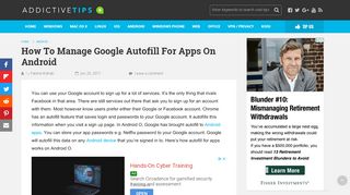 
                            4. How To Manage Google Autofill For Apps On Android