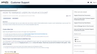 
                            10. How to Manage Users in Your ... - Palo Alto Networks Knowledgebase