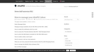 
                            3. How to manage your AltaPEC inbox | ^ AltaPEC