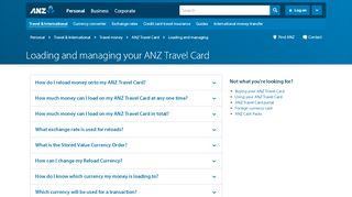 
                            2. How to manage your travel card | ANZ