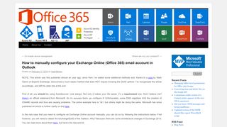 
                            1. How to manually configure your Exchange Online (Office 365 ...