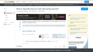 
                            5. How to manually log out a user with spring security? - …