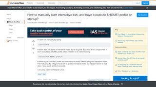 
                            3. How to manually start interactive ksh, and have it execute $HOME ...