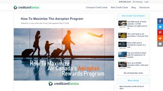 
                            6. How To Maximize The Aeroplan Program | creditcardGenius