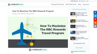 
                            8. How To Maximize The RBC Rewards Program | creditcardGenius