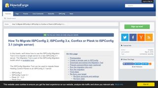 
                            8. How To Migrate ISPConfig 2, ISPConfig 3.x, Confixx or ...