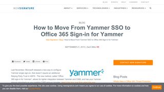 
                            5. How to Move From Yammer SSO to Office 365 Sign-in for Yammer ...
