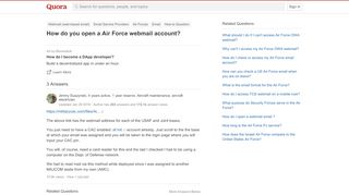 
                            10. How to open a Air Force webmail account - Quora