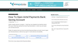 
                            9. How To Open Airtel Payments Bank Saving …