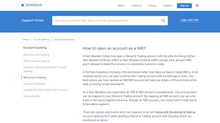 
                            9. How to open an account as a NRI? - Zerodha