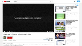 
                            6. How to Open E-Tenders in AP Eprocurement Online - YouTube