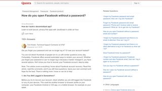 
                            8. How to open Facebook without a password - Quora