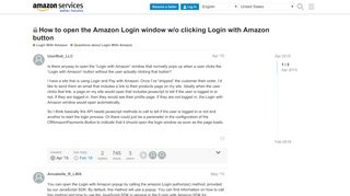 
                            1. How to open the Amazon Login window w/o clicking Login with Amazon ...