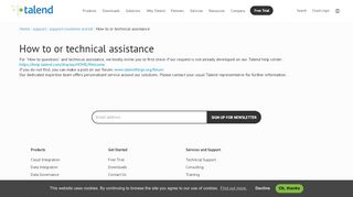 
                            4. How to or technical assistance - Talend Real-Time Open ...