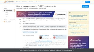 
                            3. How to pass argument to PuTTY commands file  …