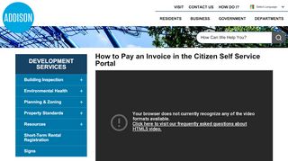 
                            6. How to Pay an Invoice in the Citizen Self Service Portal ...