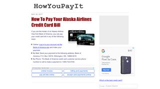 
                            6. How To Pay Your Alaska Airlines Credit Card Bill