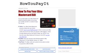 
                            9. How To Pay Your eBay Mastercard Bill - howyoupayit.com