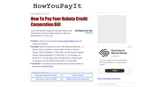 
                            1. How to Pay Your Kubota Credit Corporation Bill