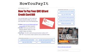 
                            9. How To Pay Your QVC QCard Credit Card Bill - HowYouPayIt