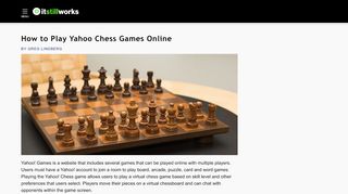 
                            7. How to Play Yahoo Chess Games Online | It Still …