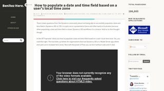 
                            7. How to populate a date and time field based on a user's local time zone