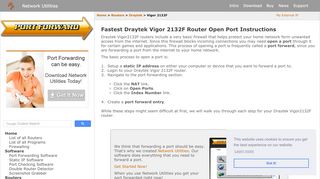 
                            7. How to Port Forward a Draytek Vigor 2132F Router