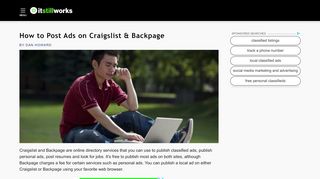 
                            2. How to Post Ads on Craigslist & Backpage | It Still Works