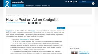 
                            9. How to Post an Ad on Craigslist | HowStuffWorks