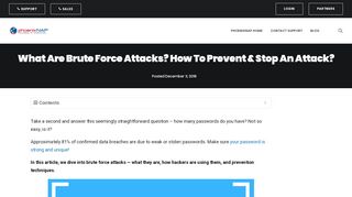 
                            2. How To Prevent Brute Force Attacks With 8 Easy Tactics ...