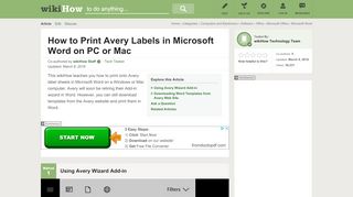 
                            3. How to Print Avery Labels in Microsoft Word on PC or Mac