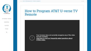 
                            4. How to Program Your AT&T U-verse TV Remote …