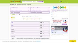 
                            6. How to pronounce Cichon: HowToPronounce.com