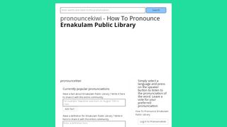 
                            9. How To Pronounce Ernakulam Public Library: Ernakulam ...