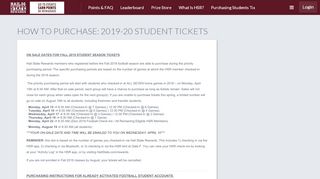 
                            2. How to Purchase: 2019-20 Student Tickets | Hail State Rewards